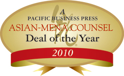 Asian-MENA Counsel Deals of the Year 2010